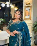 ইন্ডিয়ান জেমিচু ফ্যাব্রিক শাড়ি ✨ - Image 2